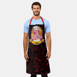 Tablier de barbecue drôle personnalisé pour chef d