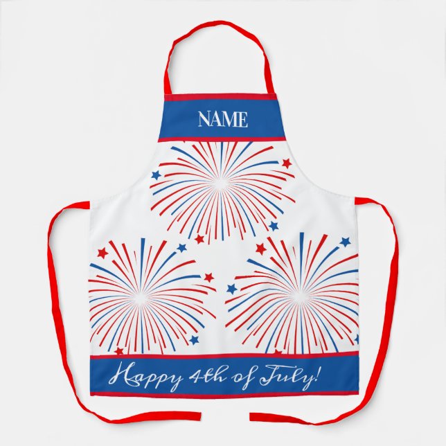 Tablier de barbecue pour fête patriotique du 4 jui (Recto)