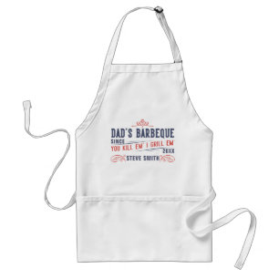 Tablier de Barbeque Drôle pour Papa Personnalisé p