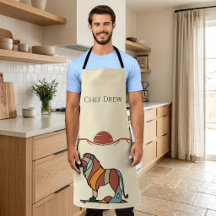 Tablier de BBQ Chef Lion Personnalisé