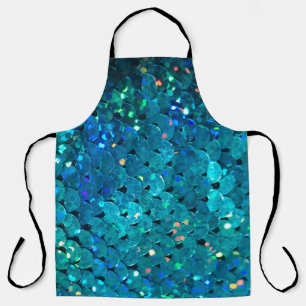 Tablier De belles paillettes colorées scintillant sous les