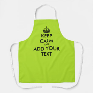Tablier de bib vert citron avec personnalisation g