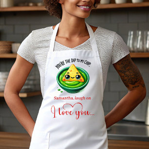 Tablier de cadeau de la Saint-Valentin personnalis