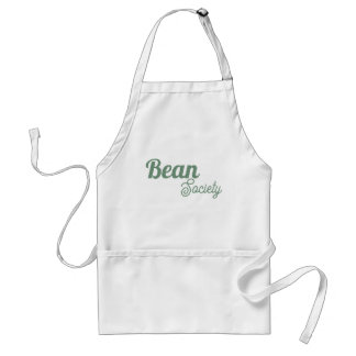 Tablier de café à motif vert Bean Society