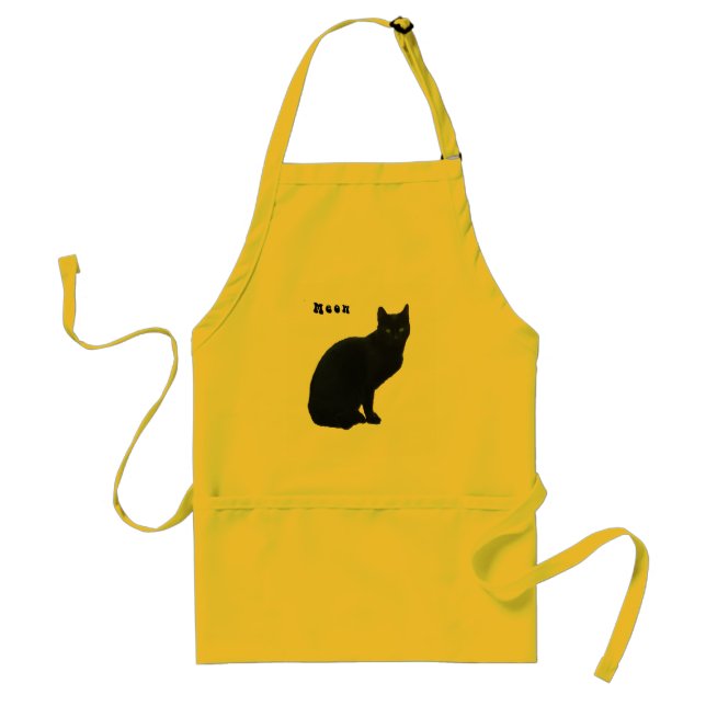 Tablier de chat noir (Devant)