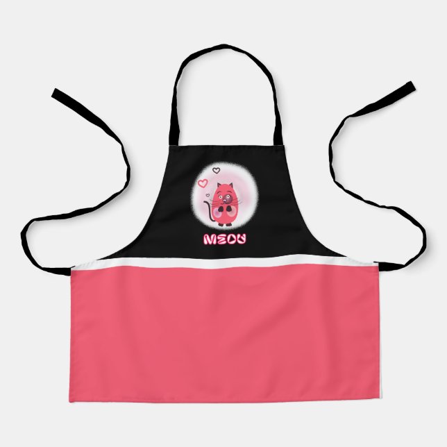 tablier de chat rose (Recto)