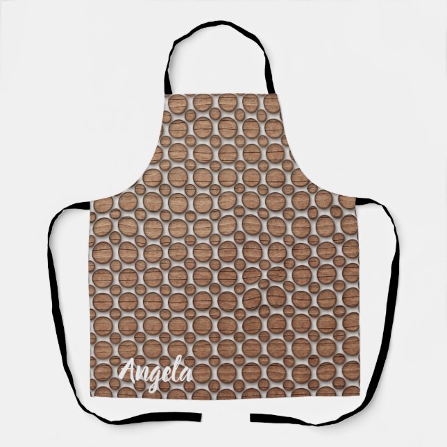 Tablier de chef Angela avec motif décoratif (Recto)