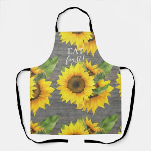 Tablier de chef Bon Appetit en bois rustique tourn