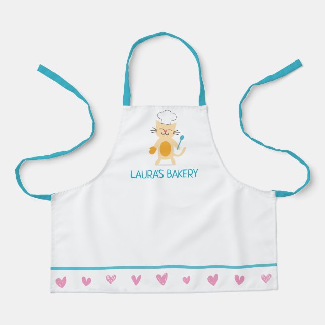 Tablier de Chef Chat pour Enfants (Recto)