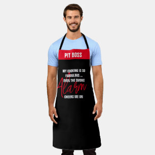 Tablier de chef d'alarme de fumée - Personnalisé d