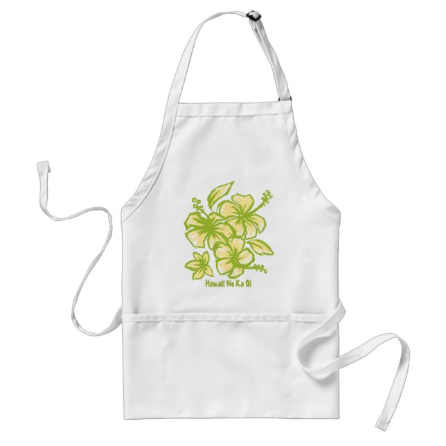 Tablier de chef hawaïen Kakahiaka Hibiscus (Devant)
