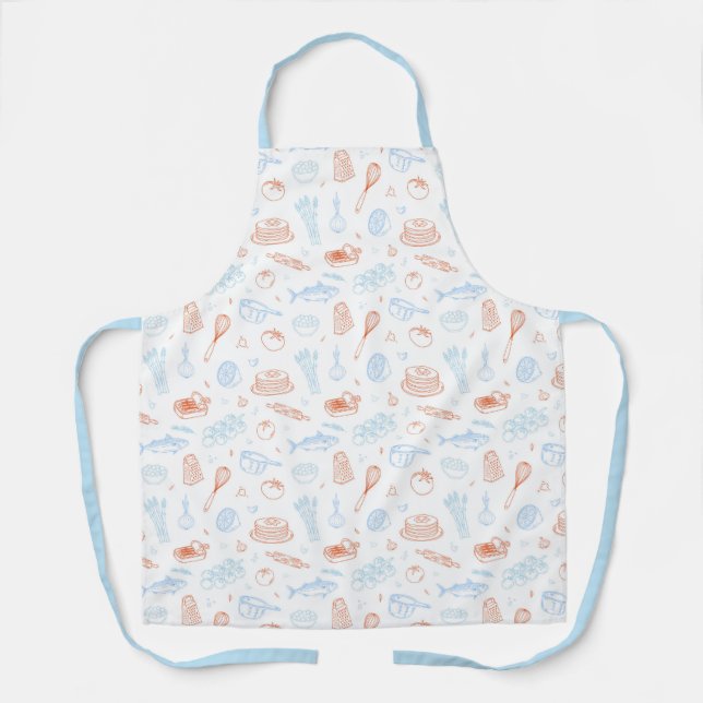 Tablier de Chef Modèle Culinaire de Cuisine Médite (Recto)