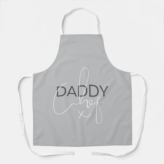 Tablier de chef Papa Gris (Recto)
