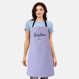 Tablier de chef personnalisé rose et violet