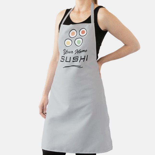 Tablier de chef sushi personnalisé avec logo de ba (Insitu)
