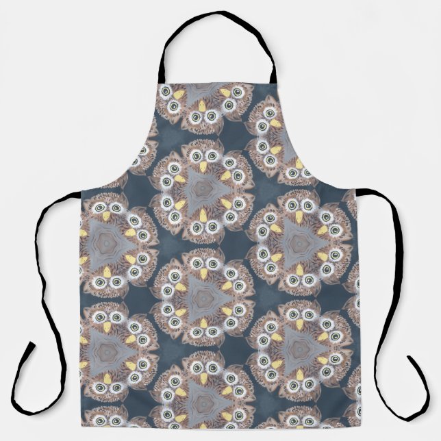 Tablier de conception de tableau de hibou (Recto)