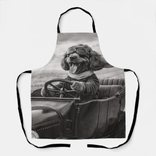 Tablier de conduite vintage Cockapoo - Cadeau de c