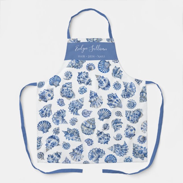Tablier de coquillages bleu (Recto)