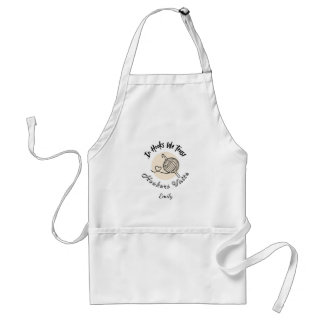 Tablier de crochet maman personnalisé 'En crochets