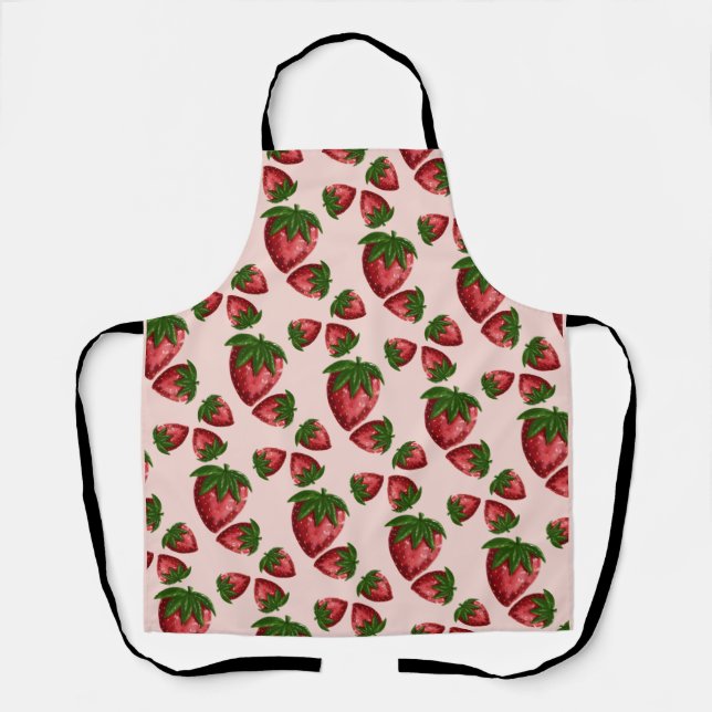 Tablier de cuisine à motif de fraise mignon (Recto)