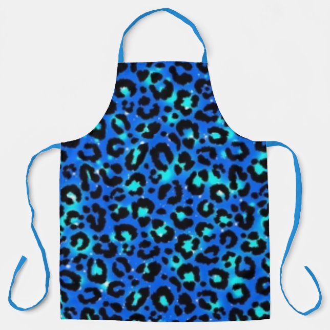 Tablier de cuisine à motif imprimé animal léopard  (Recto)
