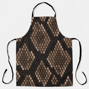 Tablier de cuisine à motif imprimé peau de serpent