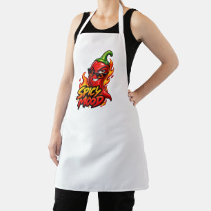 Tablier de cuisine au piment fort – Piment chaud a