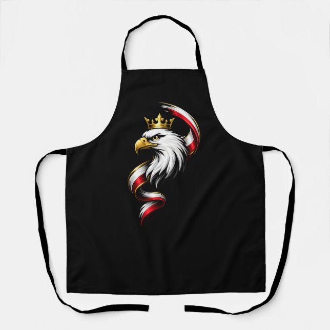 Tablier de cuisine avec drapeau de l'aigle polonai (Recto)