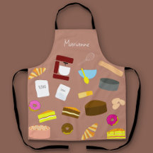 Tablier de cuisine avec ustensiles de pâtisserie m