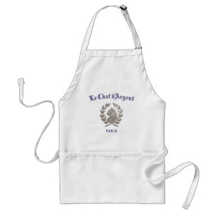 Tablier de cuisine blanc Le Chat d'Argent Souris