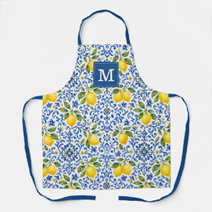 Tablier de cuisine citrons décoratifs