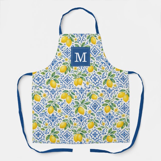 Tablier de cuisine citrons décoratifs (Recto)