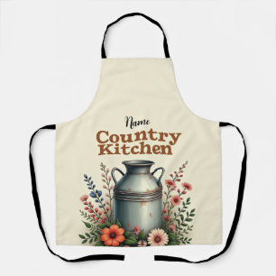 Tablier de cuisine de campagne personnalisé - La f