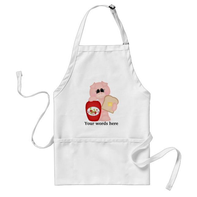 tablier de cuisine de cochon de confiture de frais (Devant)