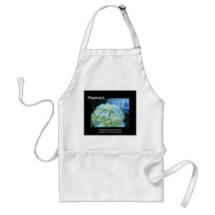 Tablier de cuisine de maman Fleurs d'hortensia ble