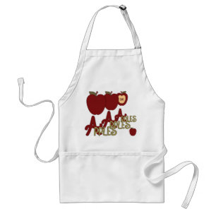 Tablier de cuisine de pays de pommes de pommes de