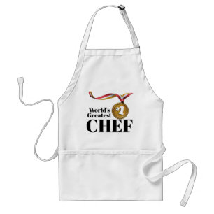 Tablier de cuisine du chef du monde de médaille l