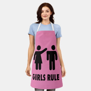 TABLIER DE CUISINE FILLE ROSE POUVANT DE FILLE