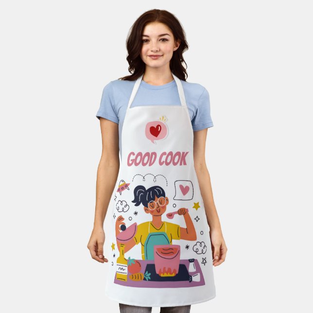 Tablier de cuisine Good Cook – Tablier de cuisine  (Porté)