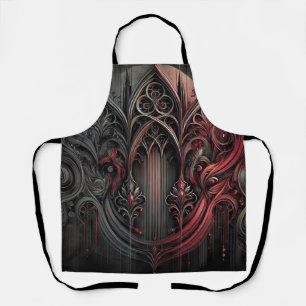 Tablier de cuisine gothique – Élégance sombre pour