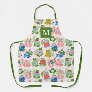 Tablier de cuisine grenouilles mignonnes