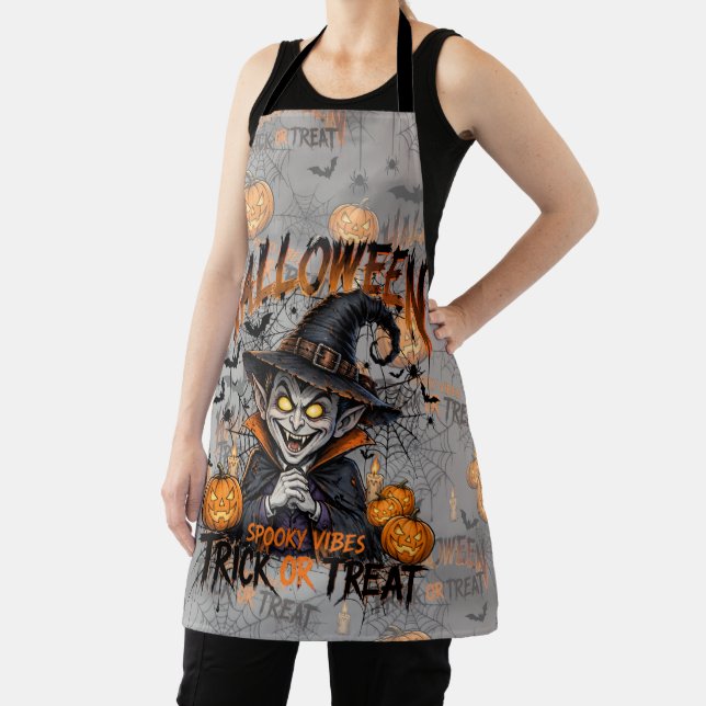 Tablier de cuisine Halloween Vampire Effrayant (Insitu)