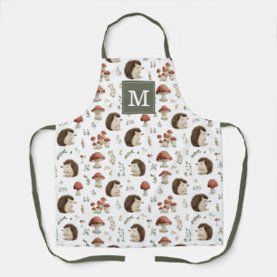 Tablier de cuisine Hérissons et Champignons