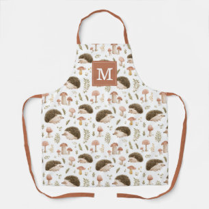 Tablier de cuisine Hérissons et Champignons