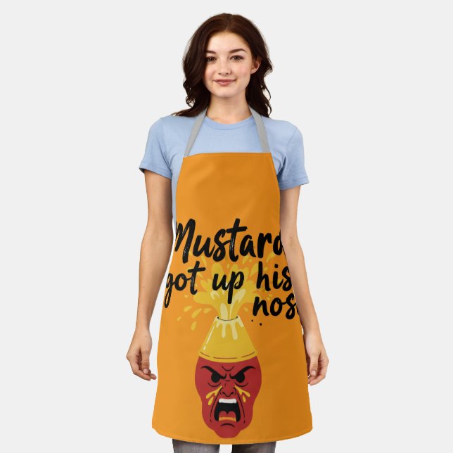 Tablier de cuisine humoristique pour condiments (Porté)