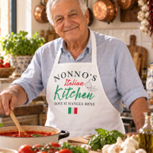 Tablier de cuisine italien de Nonno - Dove Si Mang