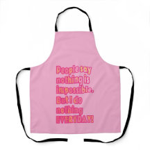 Tablier de cuisine Je ne fais rien tous les jours
