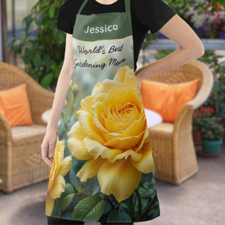 Tablier de cuisine Meilleure Maman du monde Roses