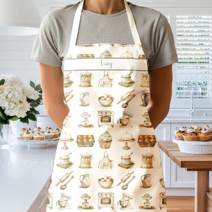 Tablier de cuisine neutre pour amateur de pâtisser
