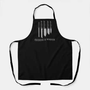 Tablier de cuisine noir drôle « Choisissez une arm